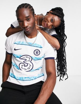 Nike Football Chelsea FC Away Stadium unisex jersey in white - ASOS Price Checker
