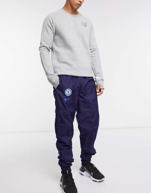 Nike Football Chelsea FC Cargo Jogginghose in Marine ASOS