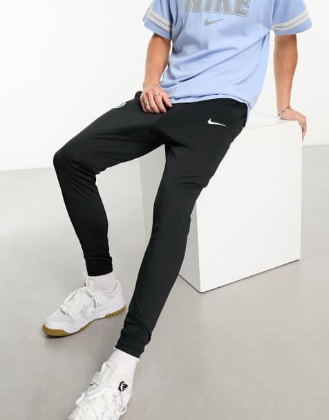 Nike Football Chelsea FC Strike Dri-FIT  joggers in black and mint