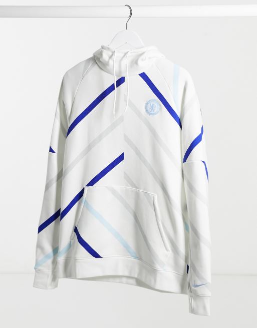 Nike Football Chelsea Gfa Hoodie In White Asos