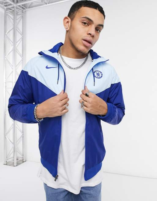 Nike Football Chelsea windrunner in blue ASOS