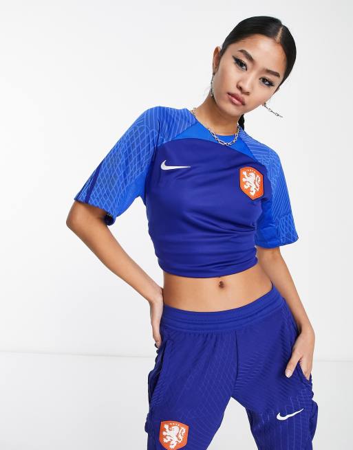 Nike Football Coupe du Monde 2022 Maillot unisexe du Pays Bas Bleu