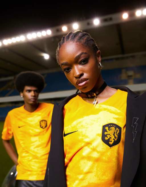 Nike Football Coupe du Monde 2022 Pays Bas Maillot domicile unisexe Orange