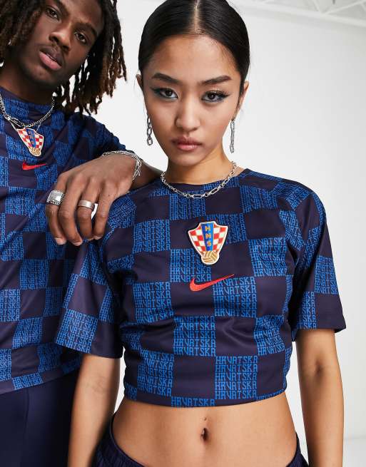 Nike Football Croatia World Cup 2022 Premium unisex t-shirt in dark blue