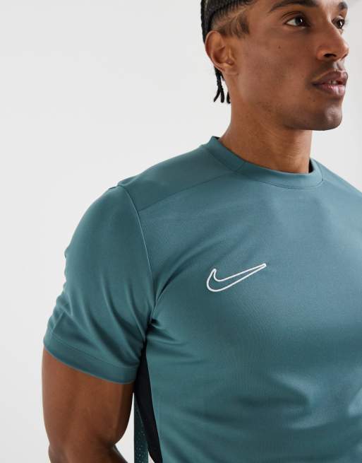 Nike Football Dri-FIT academey panel t-shirt in grey, 4 of 5
