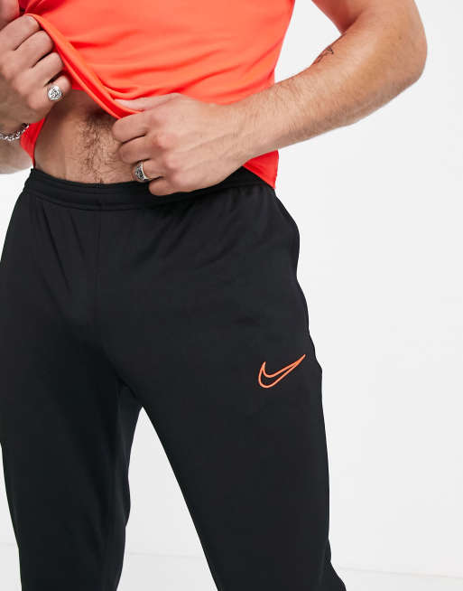 men's nike black and red joggers