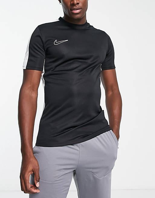 Nike Football Dri-Fit Academy 23 t-shirt in black and white | ASOS