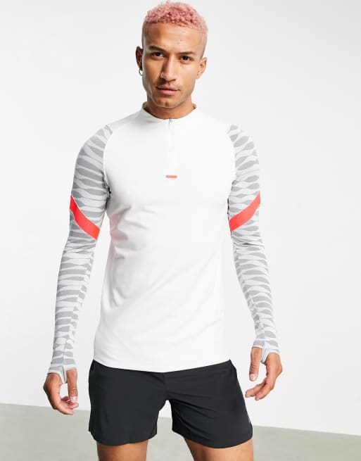 Nike Football – Dri-FIT Strike 21 Drill – Oberteil in Weiß