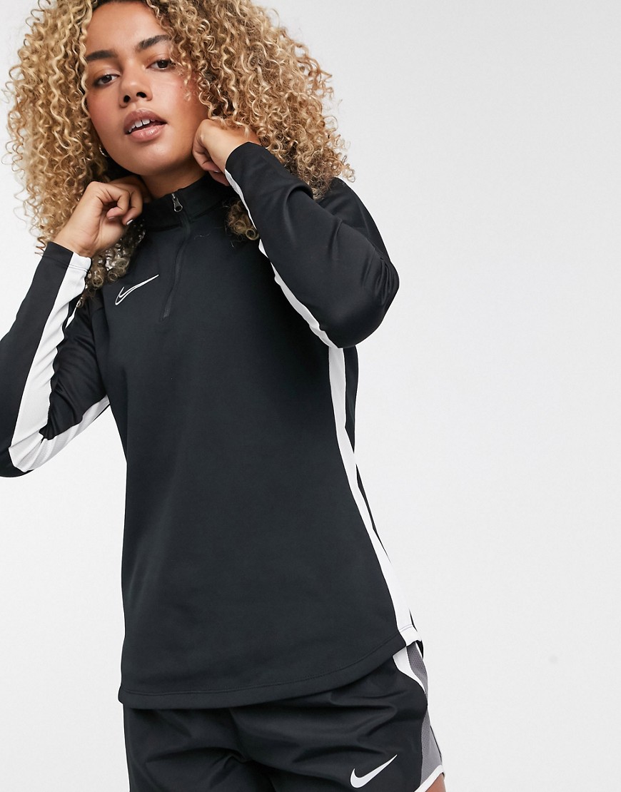 Nike Football dry academy drill top in black