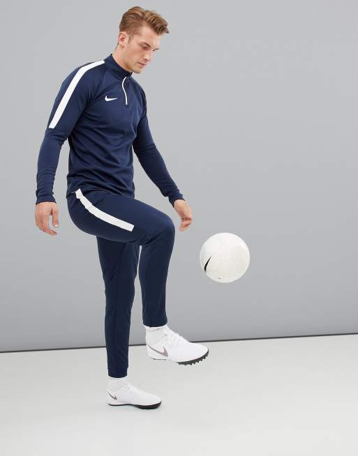 Nike football dry store academy joggers in navy