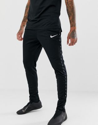 nike football dry academy joggers in black