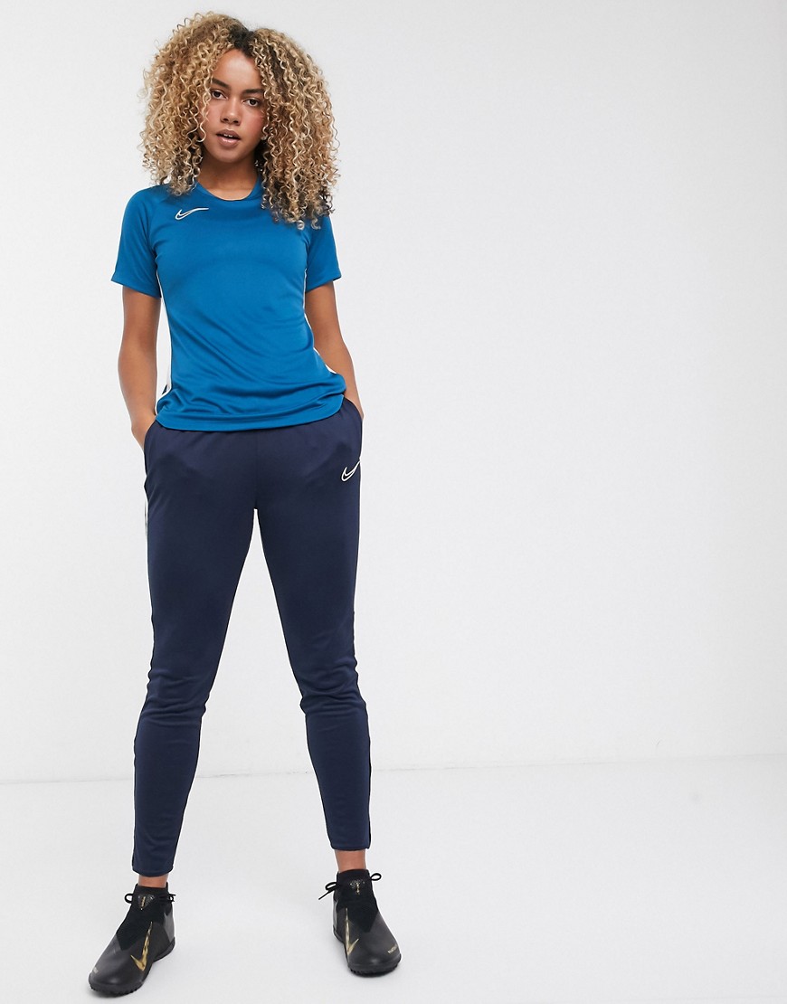 Nike Football – Dry Academy – Mörkblå byxor-Marinblå