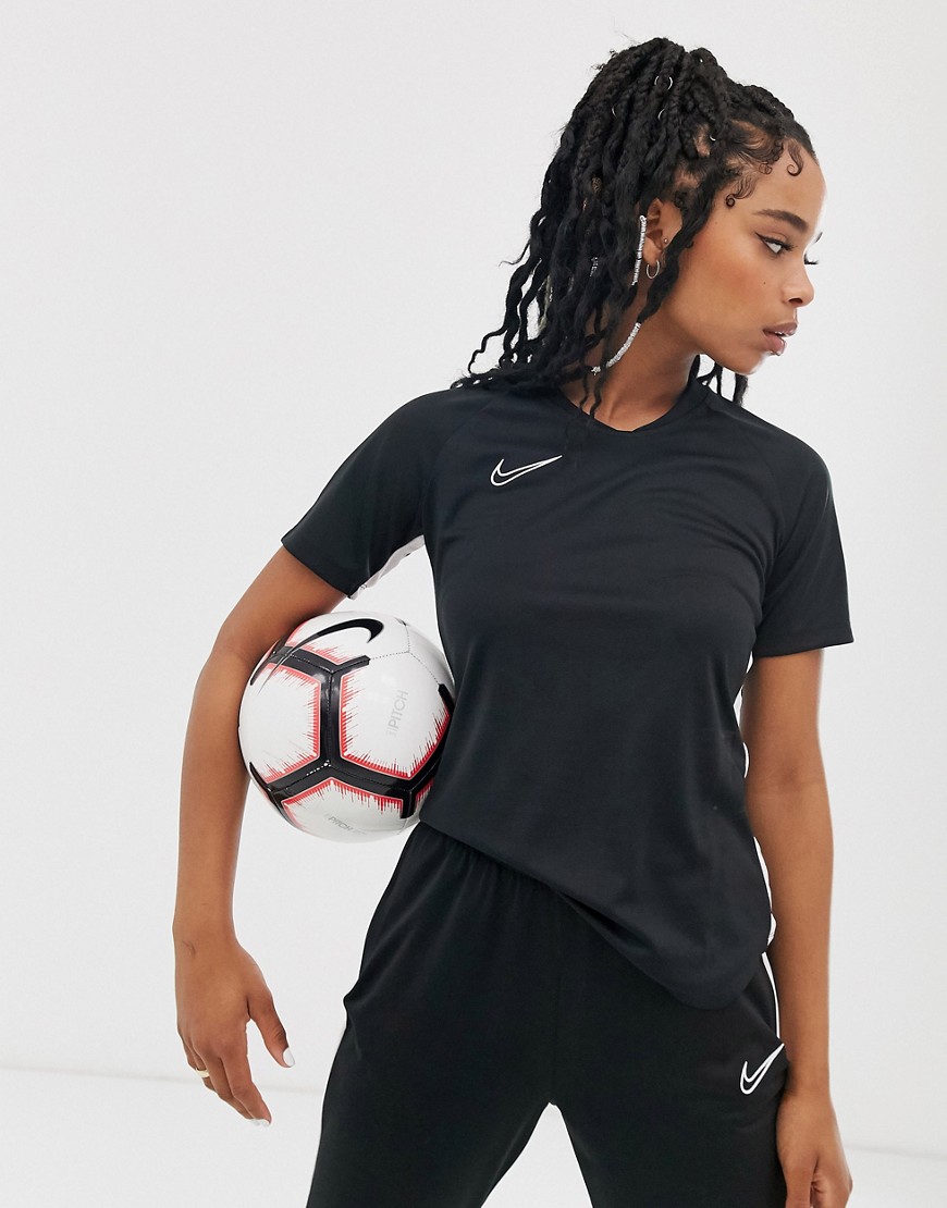 Nike Football dry academy top in black
