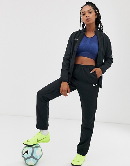 Nike Football dry academy tracksuit in black