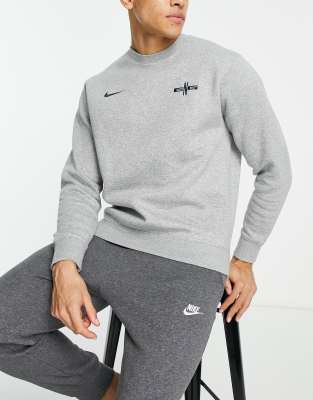 Nike Football Nike Football England crew sweatshirt in grey