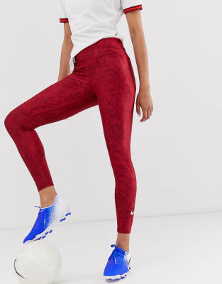 red nike football tights