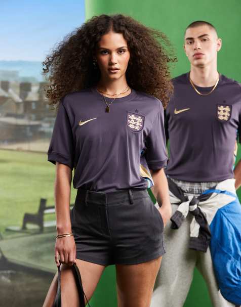 Nike Football - Euro 2024 - England stadium away jersey in donkerblauw - view 1
