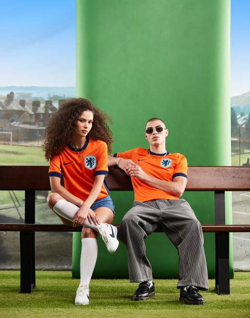 Nike Football Euro 2024 Netherlands stadium home – Pomarańczowa koszulka do piłki nożnej