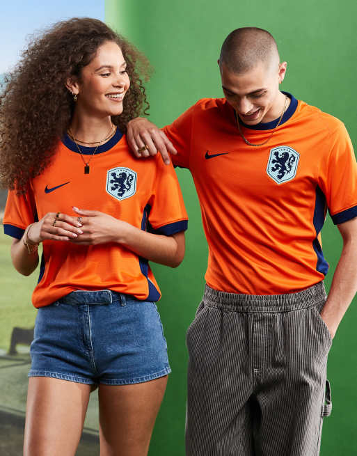 Nike Football Euro 2024 Pays Bas Maillot domicile Orange ASOS