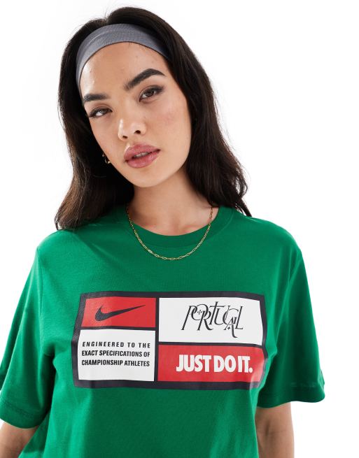 Nike Football Euro 2024 Portugal just do it unisex t shirt in green