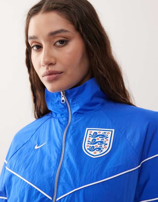 Nike Football Euro 2025 England Poly Knit full zip jacket in blue