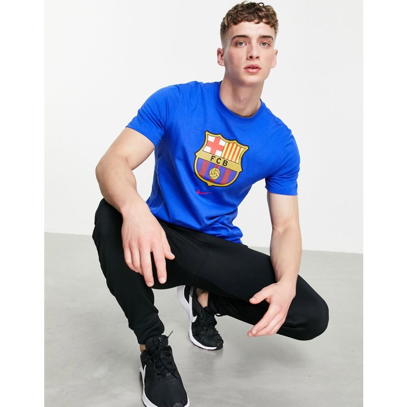Uomo Activewear Nike Football - FC Barcelona Crest - T-shirt blu
