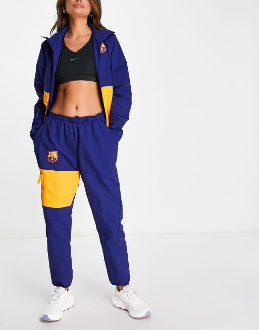 Nike – Football FC Barcelona Dri-FIT – Marinblå mjukisbyxor