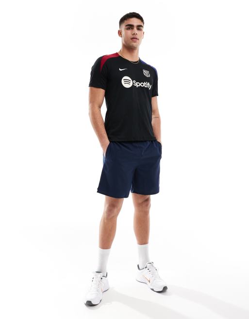 Nike Football FC Barcelona Strike t-shirt in black