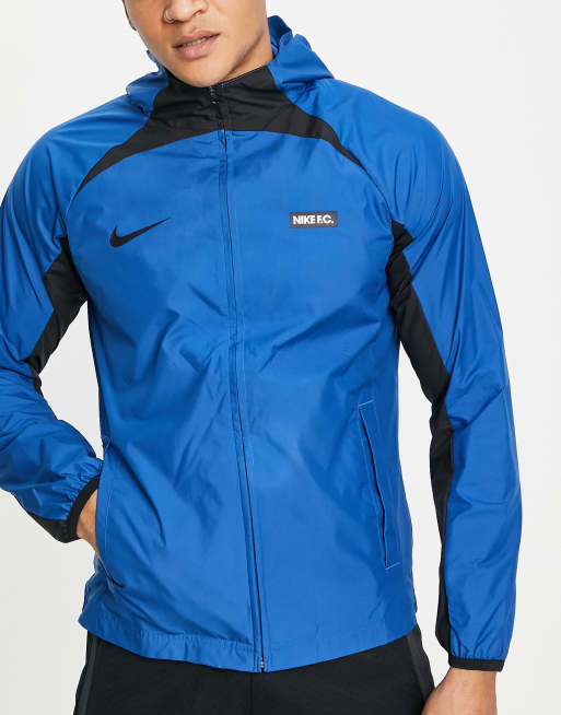 Nike Football – F.C. Libero – Dri-FIT – Blå, vattenfrånstötande jacka