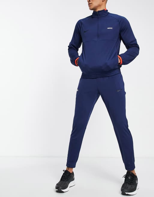 Nike Football F.C. Libero Drill tracksuit in blue