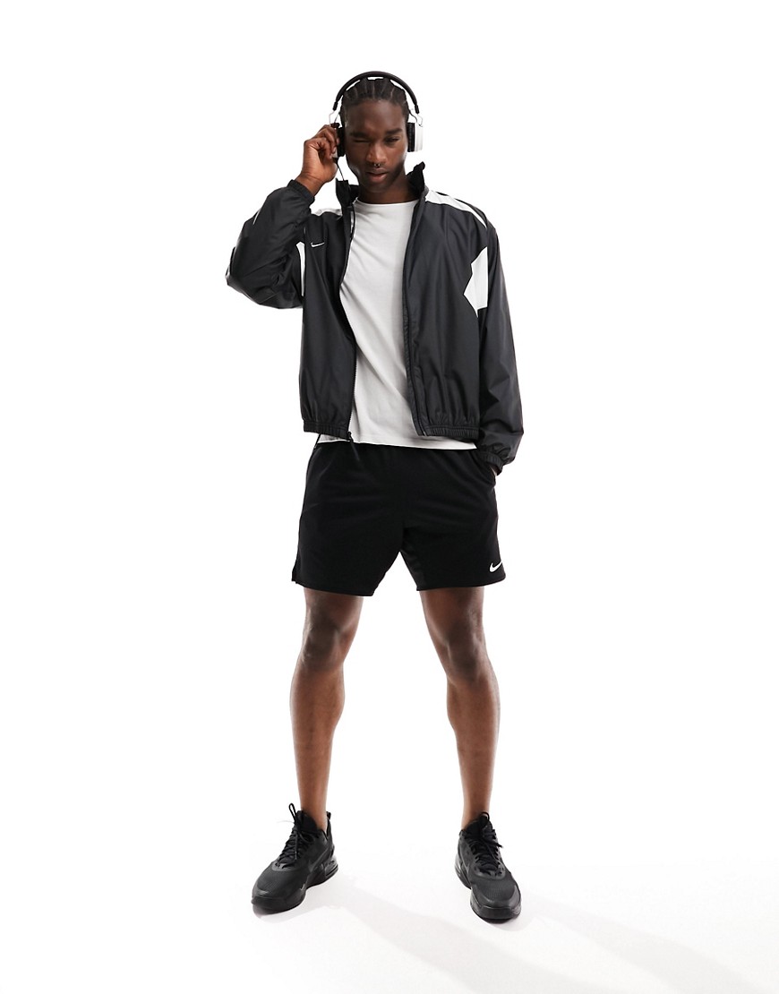 Nike Football FC Repel lightweight jacket in black and white