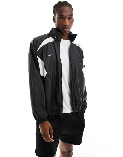 Nike Football FC Repel lightweight jacket in black and white ASOS