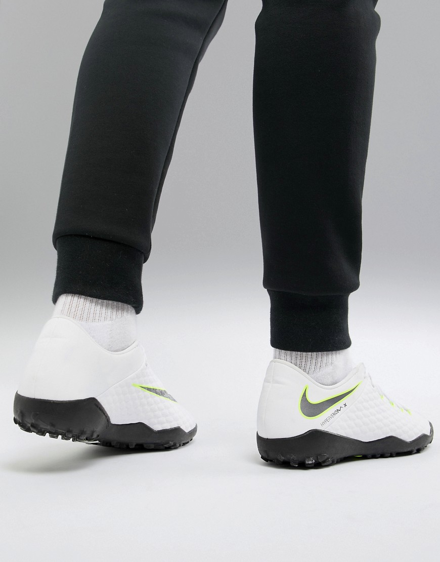 Nike Football - Hypervenom Phantomx 3 Astro - Scarpe da calcio per erba sintetica bianche AJ3815-107-Bianco