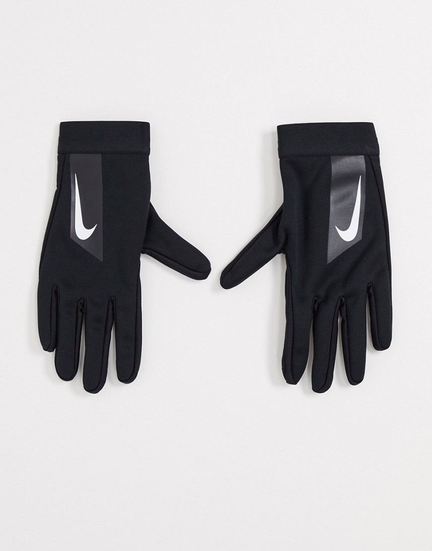Nike Football hyperwarm academy gloves in black