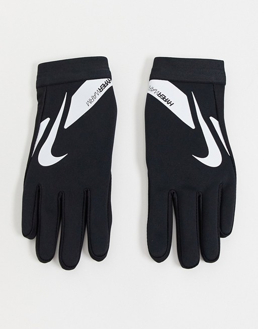 Nike Football Hyperwarm Academy gloves in black