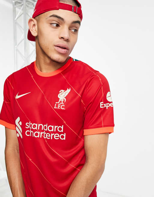 Nike Football Liverpool FC 2021/2022 Home Stadium jersey in red