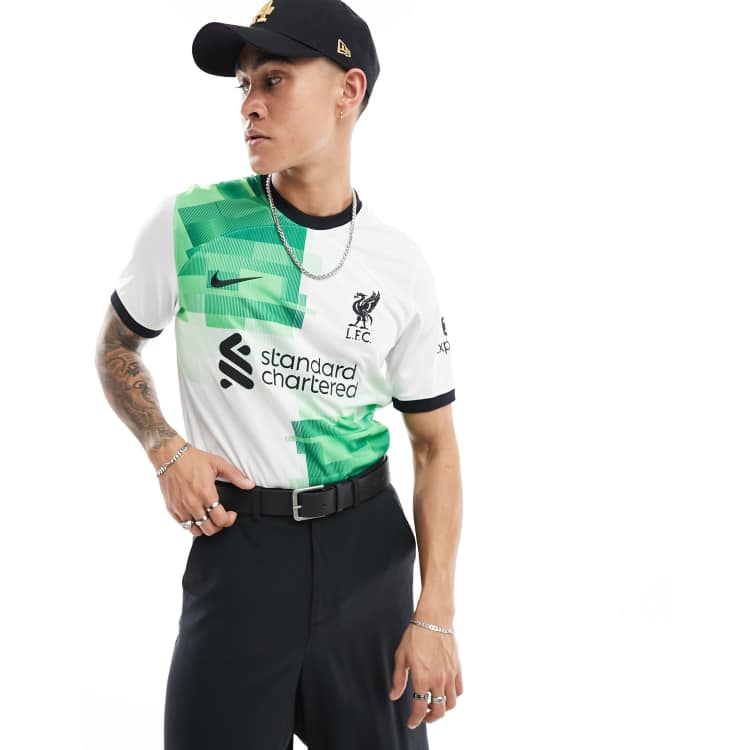 Liverpool jersey best sale green and white