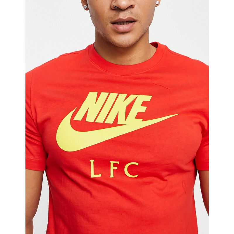 Nike Football - Liverpool FC Futura - T-shirt rossa con logo Nike