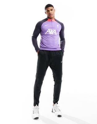 Nike Football Liverpool FC Strike Dri-FIT drill half zip top in