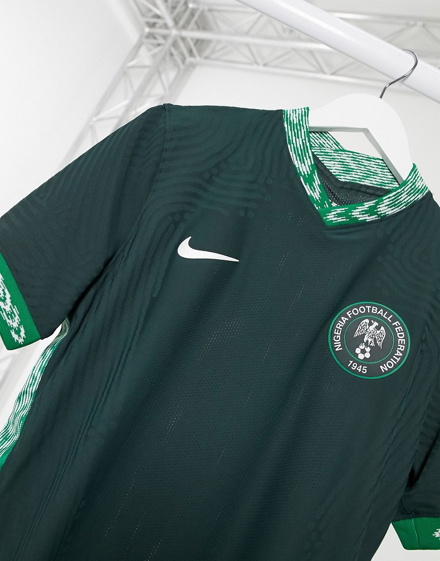 Nike Football Nigeria vapor on pitch away jersey in green