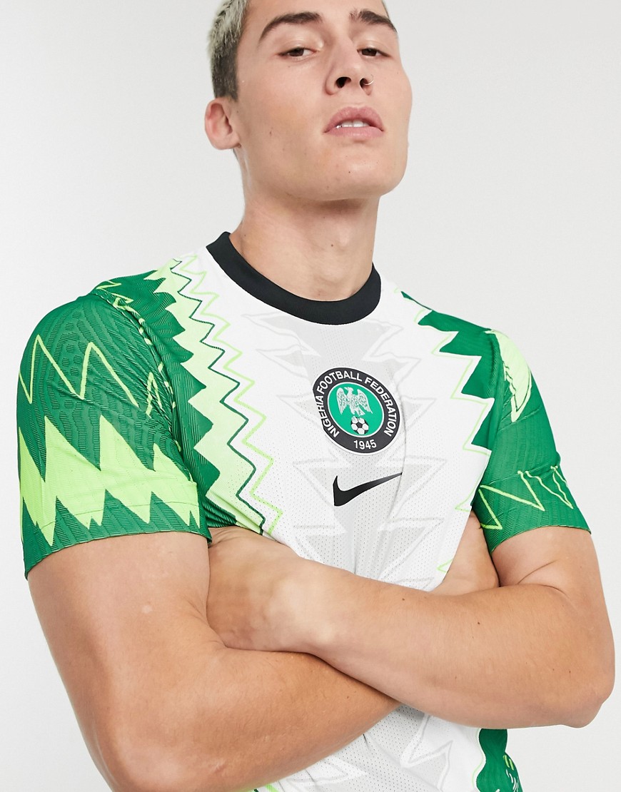 Nike Football Nigeria vapor on pitch home jersey in white