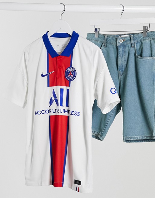 Nike Football Paris Saint-Germain 2020/21 away stadium jersey in white