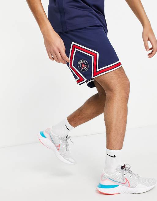 Nike Football – Paris Saint-Germain 2021/2022 – Marinblå shorts i hemma-arenafärgerna