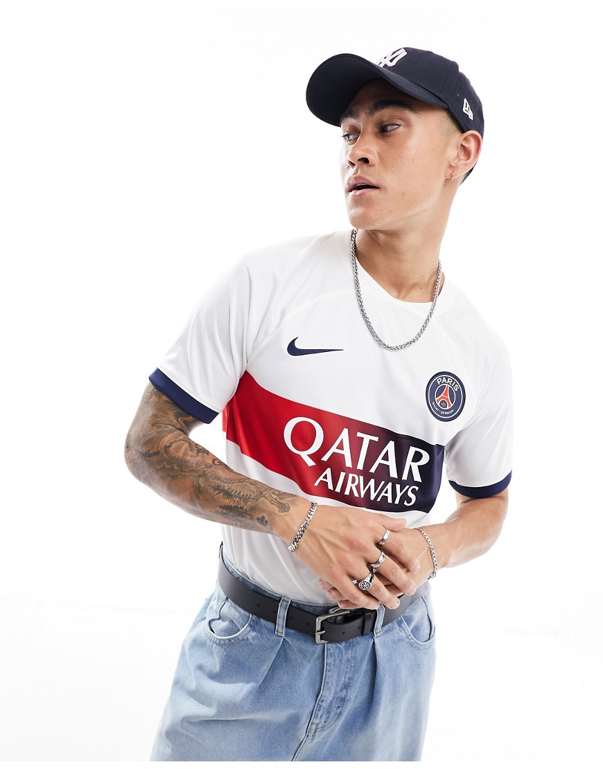 Nike Football Paris Saint-Germain Away Stadium unisex jersey t-shirt in white