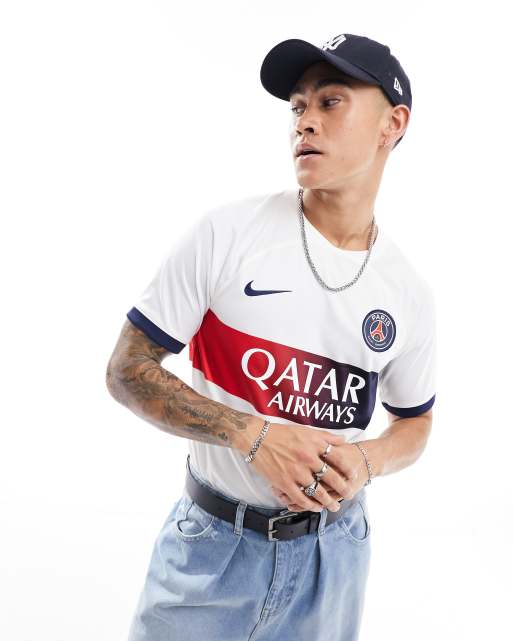 Nike Football Paris Saint-Germain Away Stadium unisex jersey t-shirt in white