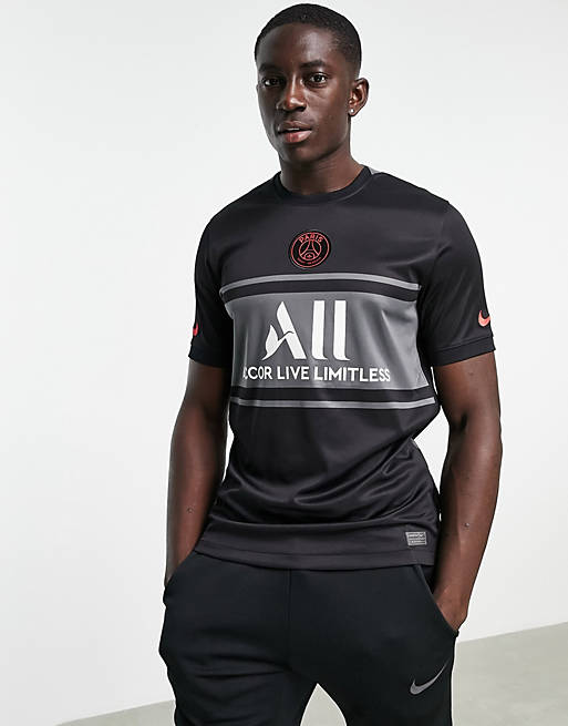 Nike Football Paris Saint-Germain Champions League jersey in black
