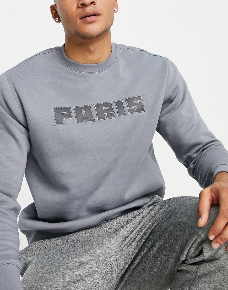 Nike Football Paris Saint-Germain Club sweatshirt in grey
