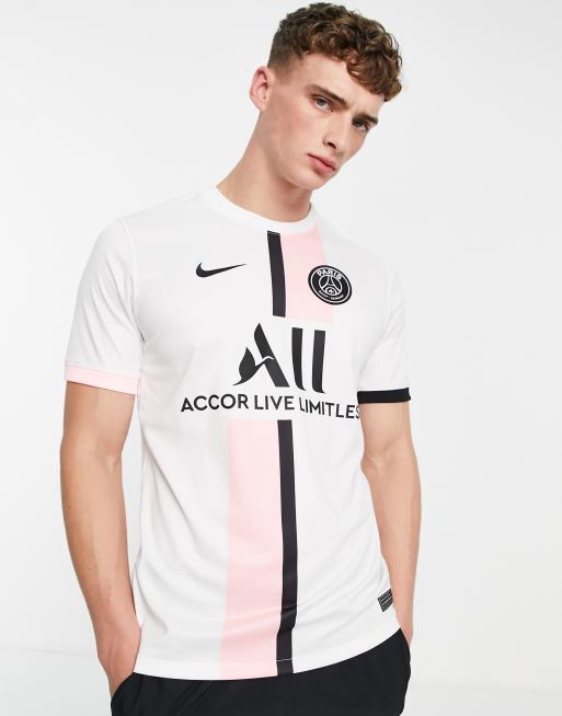Nike Football Paris Saint-Germain - Maglietta in jersey da trasferta, colore bianco