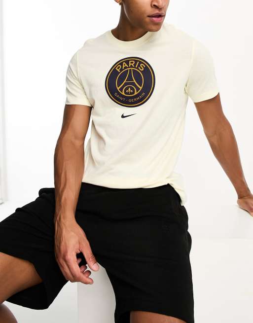 Nike Football - Paris Saint-Germain - T-shirt met embleem in gebroken wit