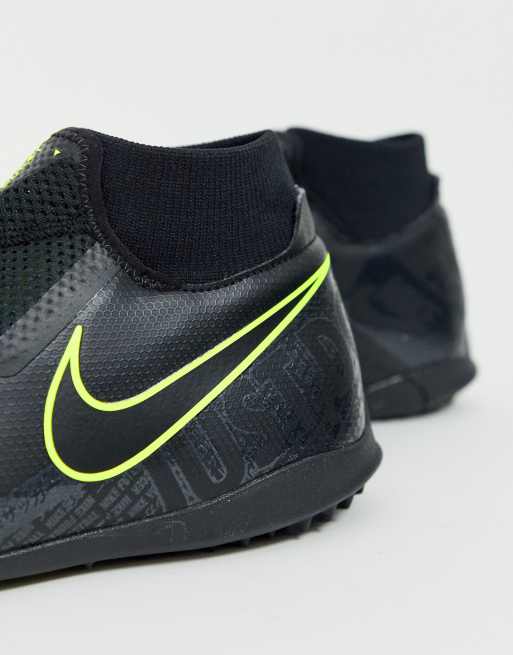 Nike Football phantom vision astro turf boots in black